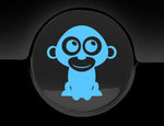 Adorable Monkey Fuel Cap Car Sticker