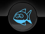 Funny Cartoon Fish Fuel Cap Cover Car Sticker