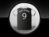 Personalised Football T-Shirt Fuel Cap Cover Car Sticker