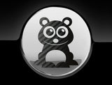 Adorable Panda Fuel Cap Car Sticker