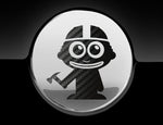 Adorable Construction Worker Fuel Cap Car Sticker