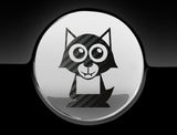 Adorable Werewolf Fuel Cap Car Sticker