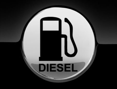 Diesel  Fuel Only Fuel Cap Cover Car Sticker