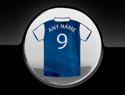 Personalised Football T-Shirt Fuel Cap Cover Car Sticker