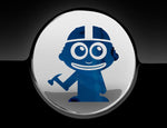Adorable Construction Worker Fuel Cap Car Sticker