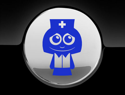 Adorable Nurse Fuel Cap Car Sticker