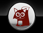 Adorable Fox Fuel Cap Car Sticker