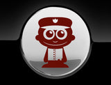 Adorable Policeman Fuel Cap Car Sticker