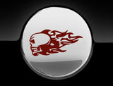 Flaming Skull Fuel Cap Cover Car Sticker