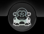 Funny Cartoon Gorilla Fuel Cap Cover Car Sticker