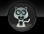 Adorable Panther Fuel Cap Car Sticker