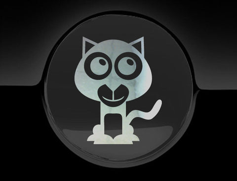 Adorable Panther Fuel Cap Car Sticker