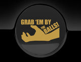 Grab Em By The Balls Fuel Cap Cover Car Sticker