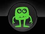 Adorable Monster Fuel Cap Car Sticker