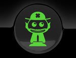 Adorable Leprechaun Fuel Cap Car Sticker