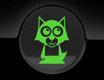 Adorable Werewolf Fuel Cap Car Sticker