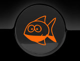 Funny Cartoon Fish Fuel Cap Cover Car Sticker