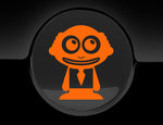 Adorable Grandpa Fuel Cap Car Sticker