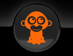 Adorable Monkey Fuel Cap Car Sticker