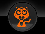 Adorable Cheetah Fuel Cap Car Sticker