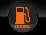 Diesel  Fuel Only Fuel Cap Cover Car Sticker