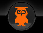 Adorable Owl Fuel Cap Car Sticker