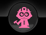 Adorable Firefighter Fuel Cap Car Sticker