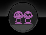 Adorable Boys Fuel Cap Car Sticker