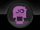 Adorable Girl Fuel Cap Car Sticker