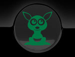 Adorable Kangaroo Fuel Cap Car Sticker