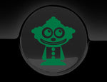 Adorable Clown Fuel Cap Car Sticker