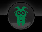 Adorable Goat Fuel Cap Car Sticker