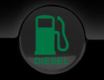 Diesel  Fuel Only Fuel Cap Cover Car Sticker