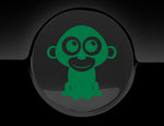 Adorable Monkey Fuel Cap Car Sticker