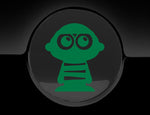 Adorable Mummy Fuel Cap Car Sticker