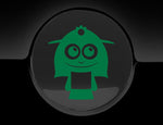 Adorable Lady Fuel Cap Car Sticker