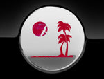 Paradise Beach Fuel Cap Cover Car Sticker