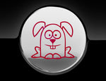 Funny Cartoon Rabbit Fuel Cap Cover Car Sticker