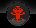 Adorable Lizard Fuel Cap Car Sticker