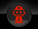 Adorable Leprechaun Fuel Cap Car Sticker