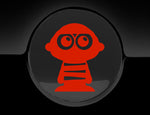 Adorable Mummy Fuel Cap Car Sticker