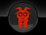 Adorable Goat Fuel Cap Car Sticker