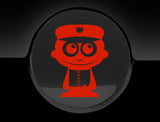 Adorable Policeman Fuel Cap Car Sticker