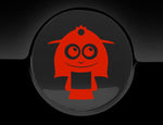 Adorable Lady Fuel Cap Car Sticker