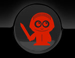 Adorable Knight Fuel Cap Car Sticker
