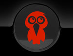 Adorable Hawk Fuel Cap Car Sticker