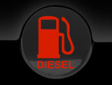 Diesel  Fuel Only Fuel Cap Cover Car Sticker