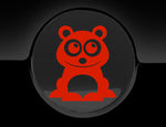 Adorable Panda Fuel Cap Car Sticker