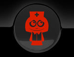 Adorable Nurse Fuel Cap Car Sticker