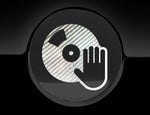 DJ Music Fuel Cap Cover Car Sticker